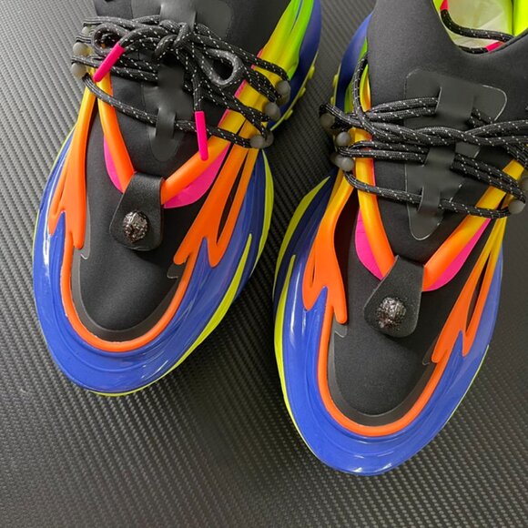 Balmain Colorful Pointed-Toe Sneakers For Men And Women - Picture 8 of 9